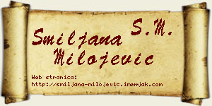 Smiljana Milojević vizit kartica
